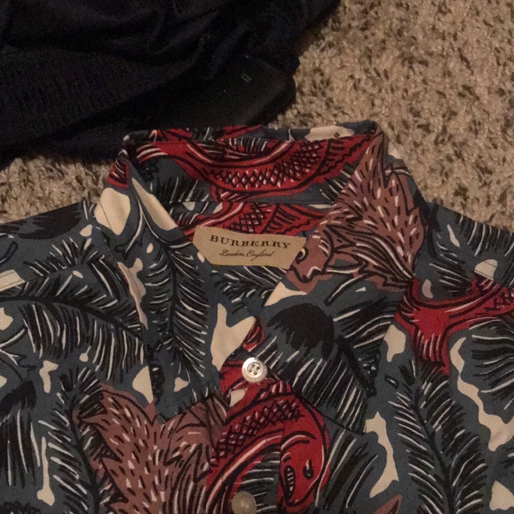 Button down Burberry shirt